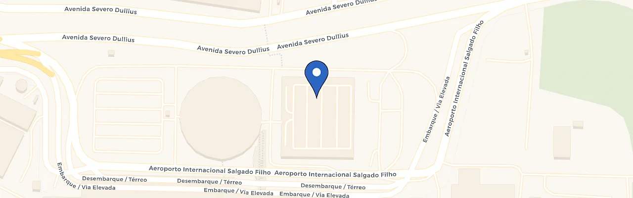 Mapa da estação Aeroporto Salgado Filho