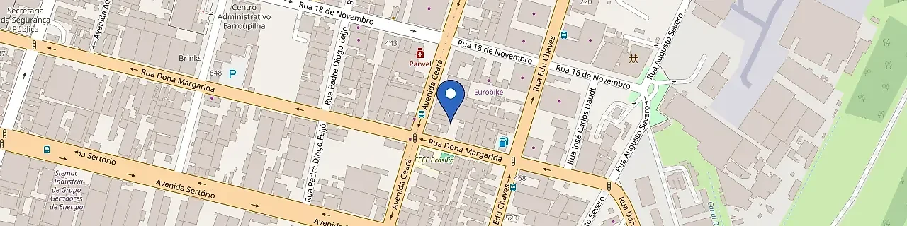 Mapa da estação Jac Motors Porto Alegre