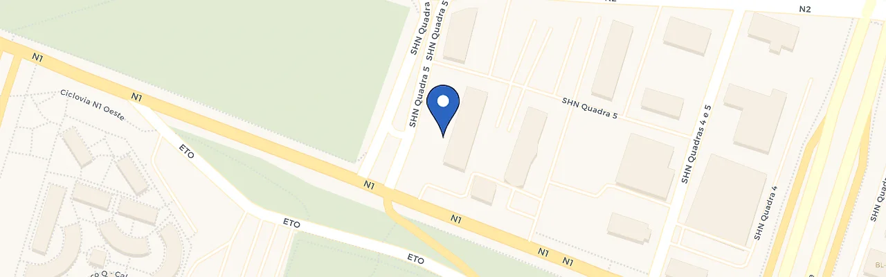 Mapa da estação B Hotel Brasília