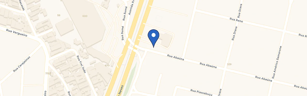 Mapa da estação Centro Comercial - Av. Presidente Tancredo Neves