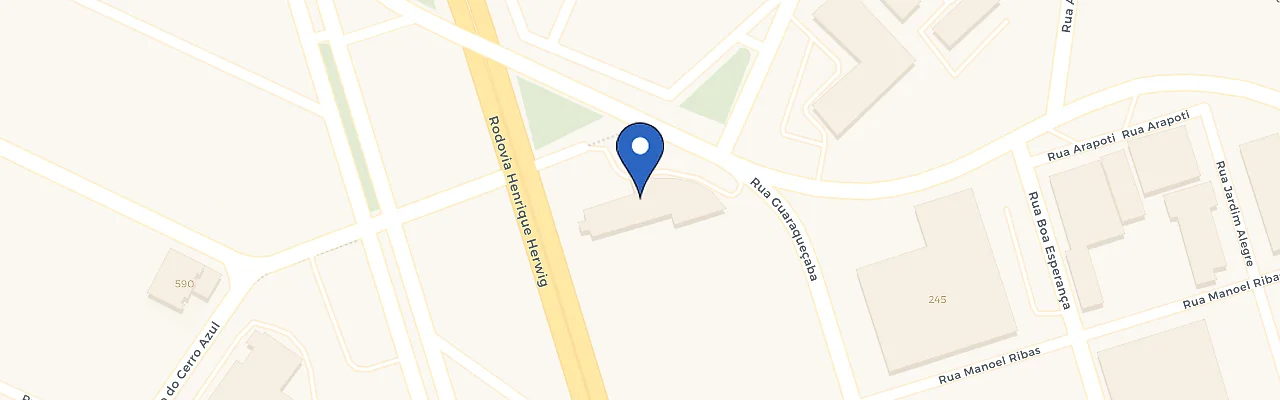 Mapa da estação Ibis Aeroporto Curitiba