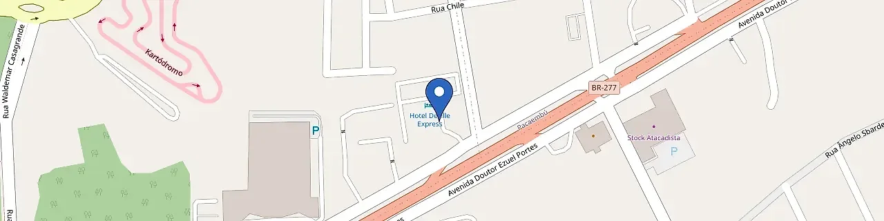 Mapa da estação Zletric - Hotel Deville Express Cascavel