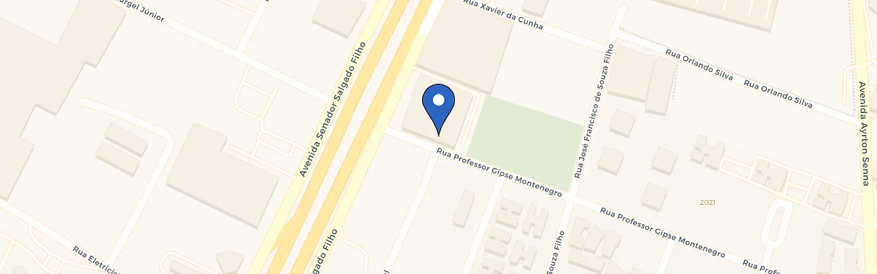 Mapa da estação Audi Center Natal