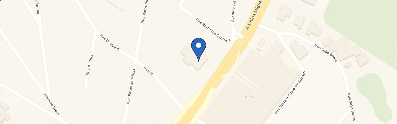 Mapa da estação Hotel Odara