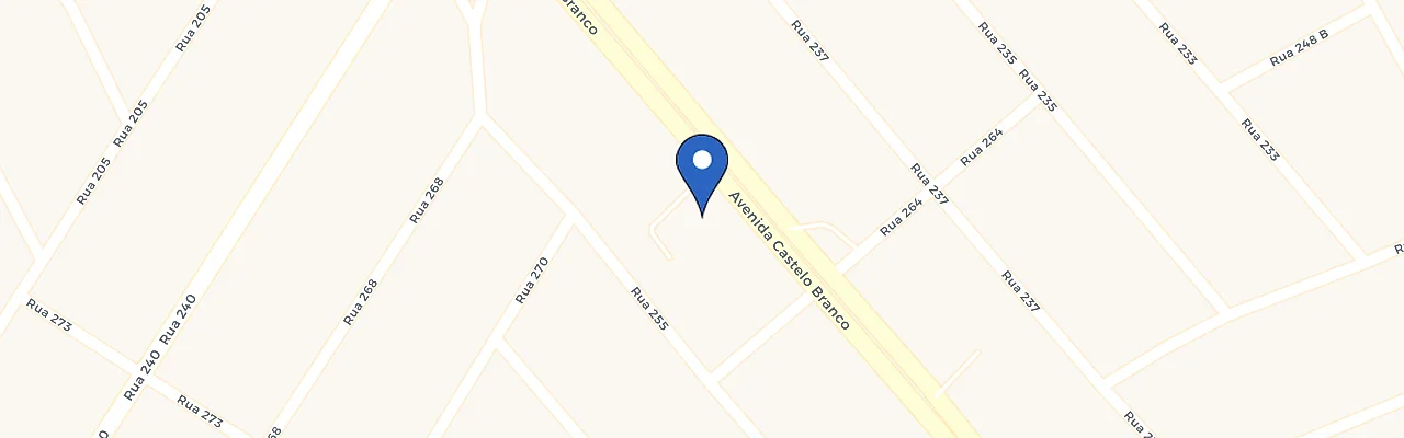 Mapa da estação Hotel Castle Inn Goiânia