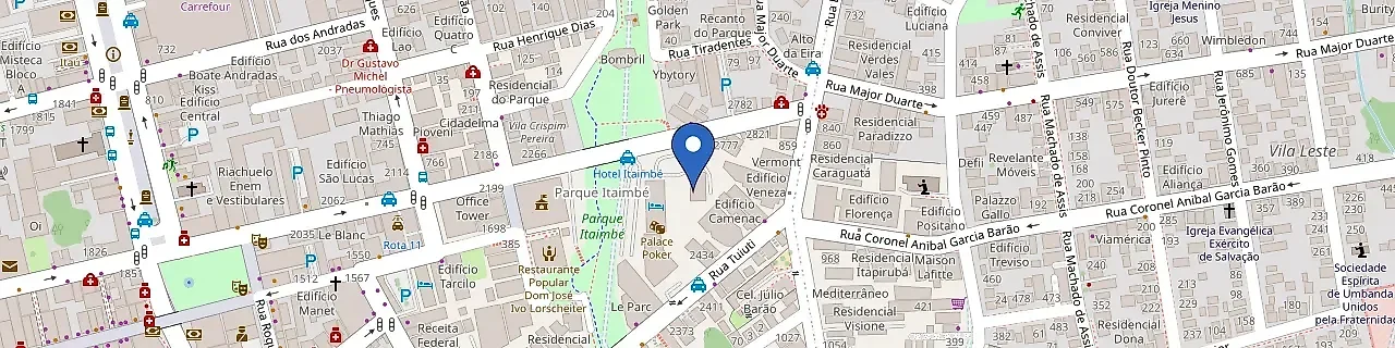 Mapa da estação Hotel Itaimbé Palace