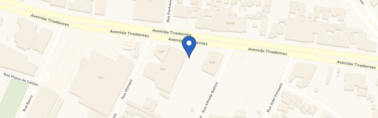 Mapa da estação Hotel Thomasi Londrina