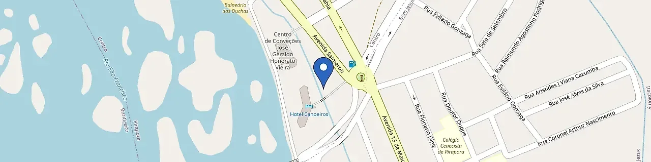 Mapa da estação Hotel Canoeiros