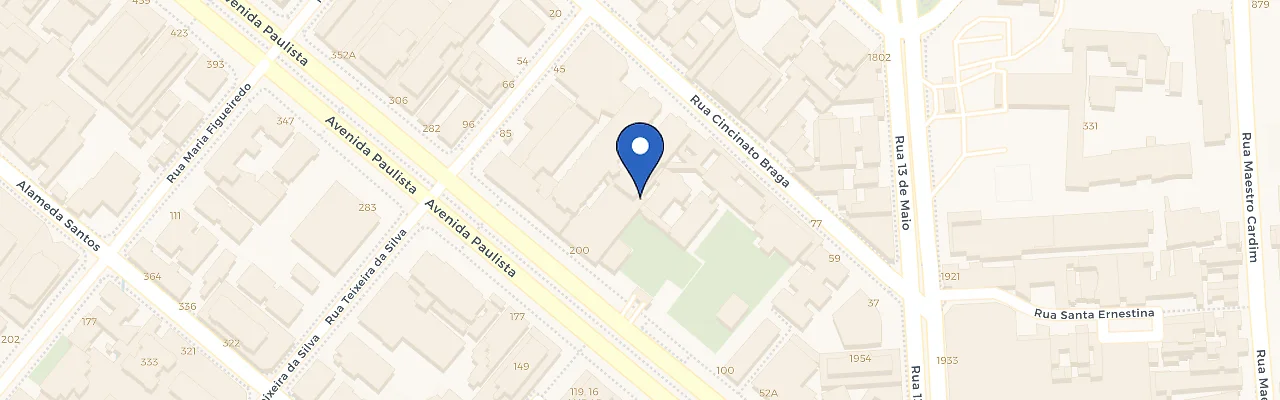 Mapa da estação Zletric - Hospital Santa Catarina