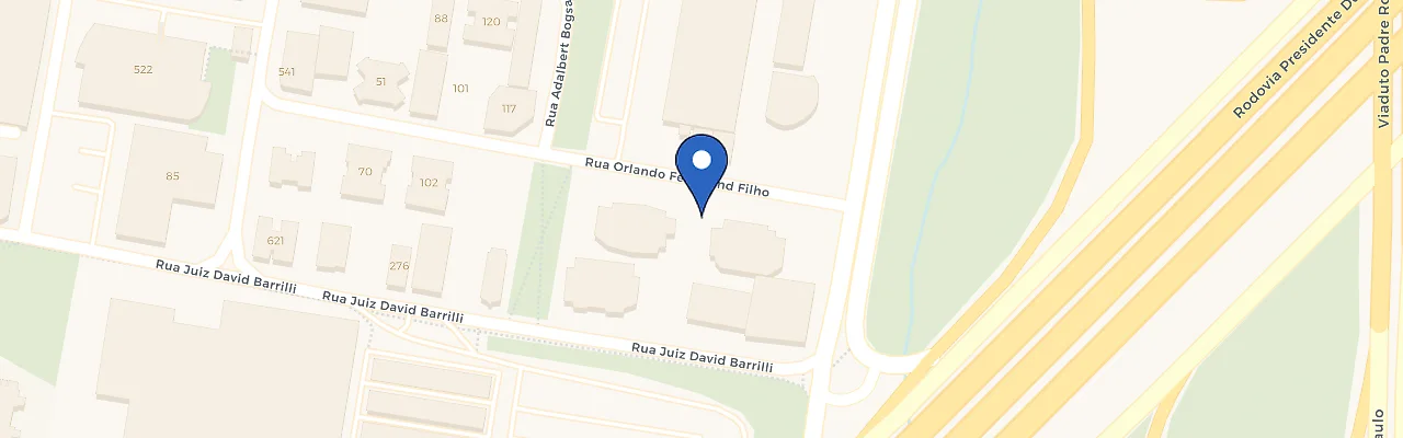 Mapa da estação Centro Empresarial Aquarius