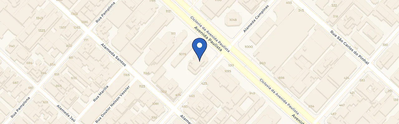 Mapa da estação Netpark - Unidade Safra Paulista