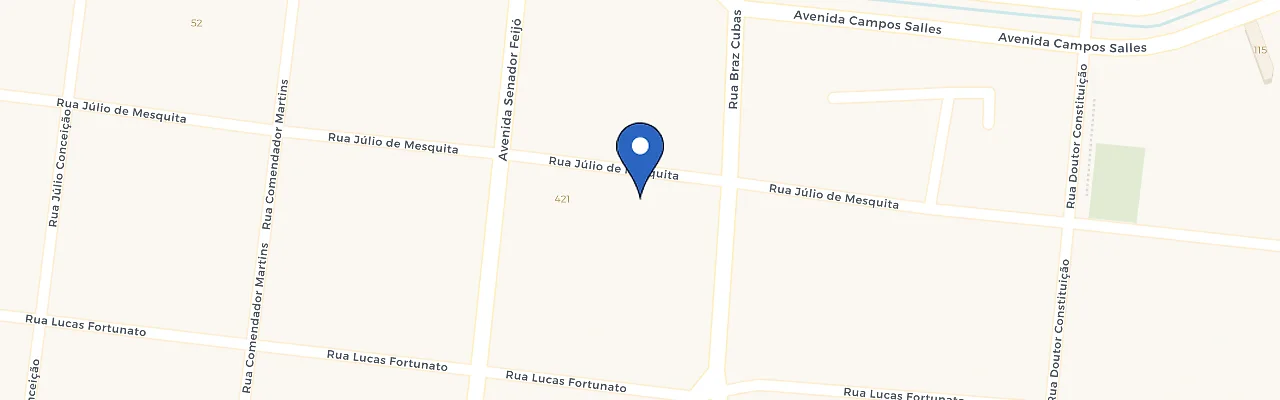 Mapa da estação Audi Center Santos