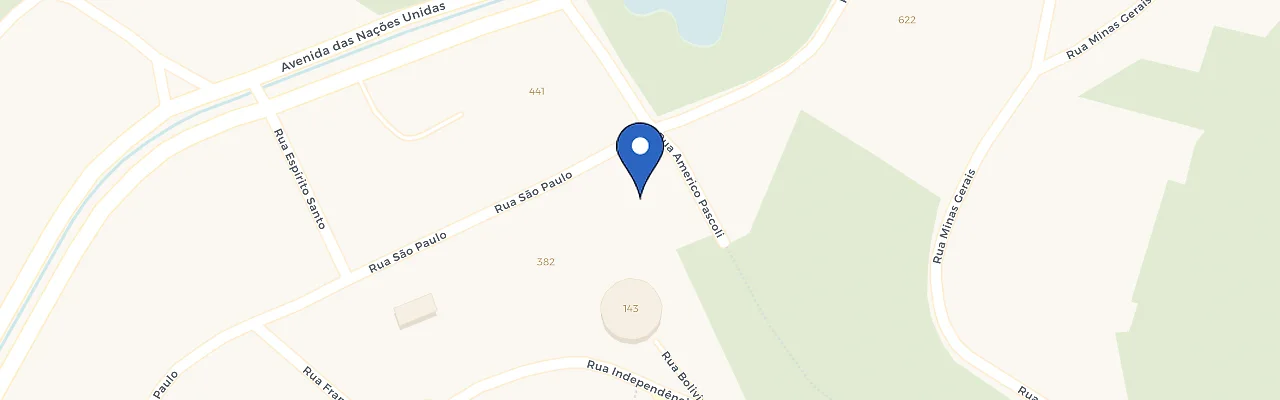 Mapa da estação Hotel Guarany