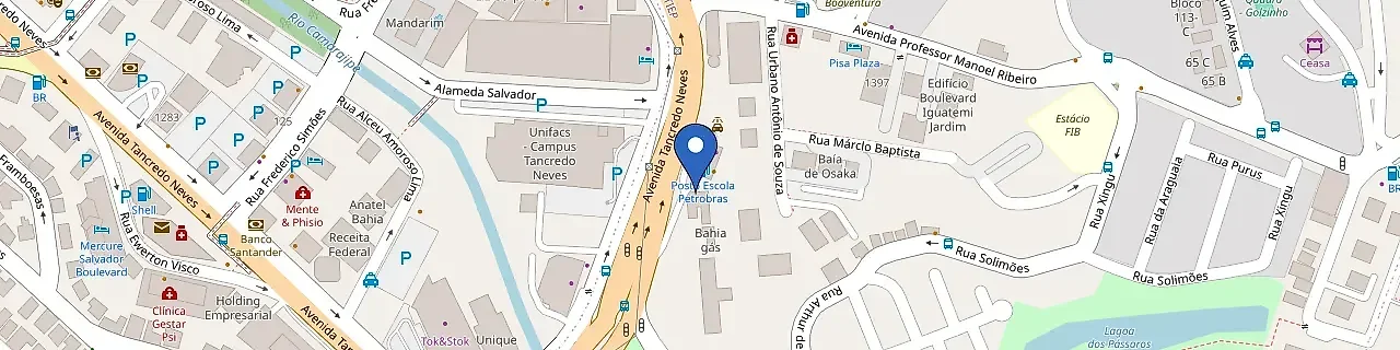 Mapa da estação Petrobras - Posto Escola Salvador