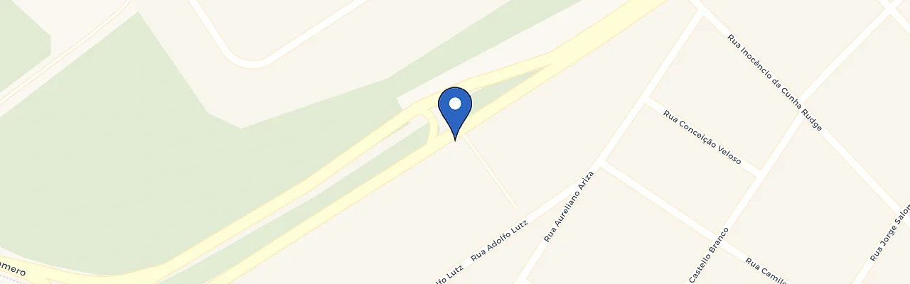 Mapa da estação Clube de Tiro Alto Tiete