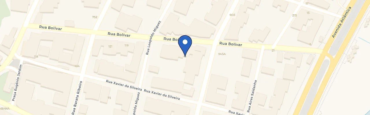 Mapa da estação Hotel Riale Vilamar Copacabana