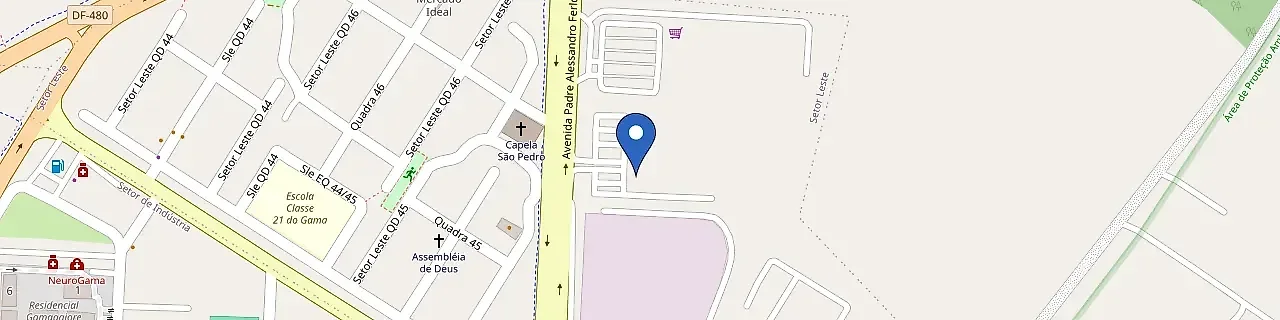 Mapa da estação Super Adega - GAMA