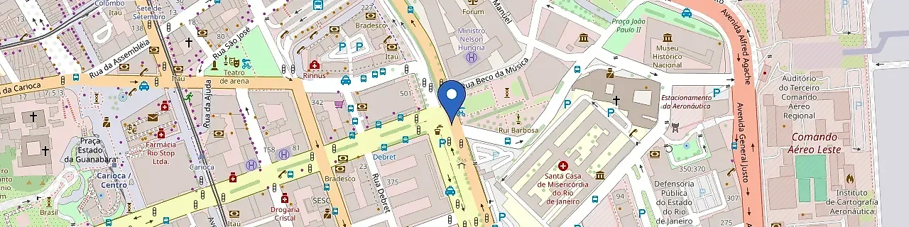 Mapa da estação Recreio Shopping