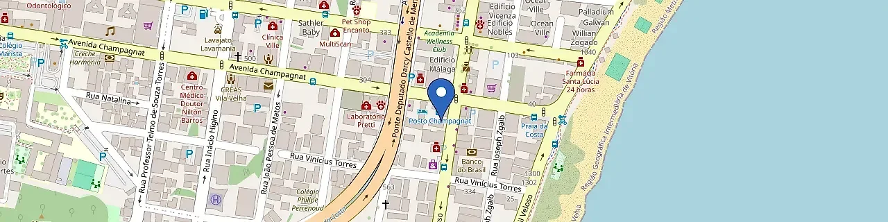 Mapa da estação Posto Champagnat