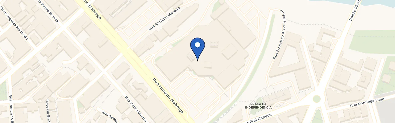 Mapa da estação Patos Shopping