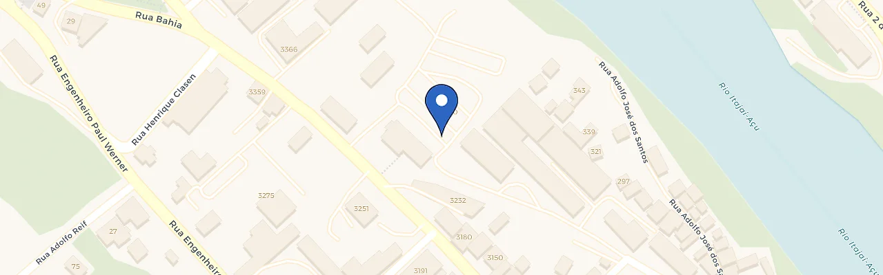 Mapa da estação Campus 2 Da Furb
