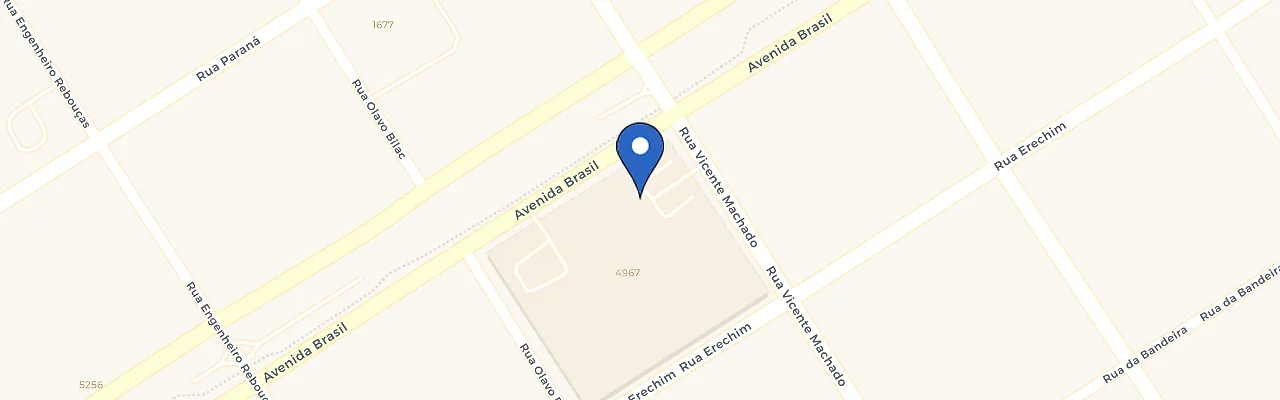 Mapa da estação Festval Avenida Brasil