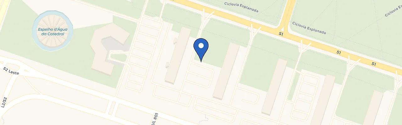 Mapa da estação Ministério Do Desenvolvimento Social