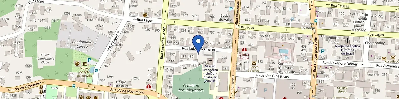Mapa da estação Joy Energy Joinville
