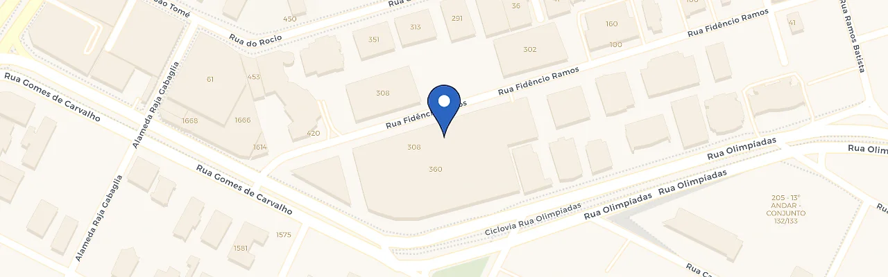 Mapa da estação Shopping Vila Olímpia