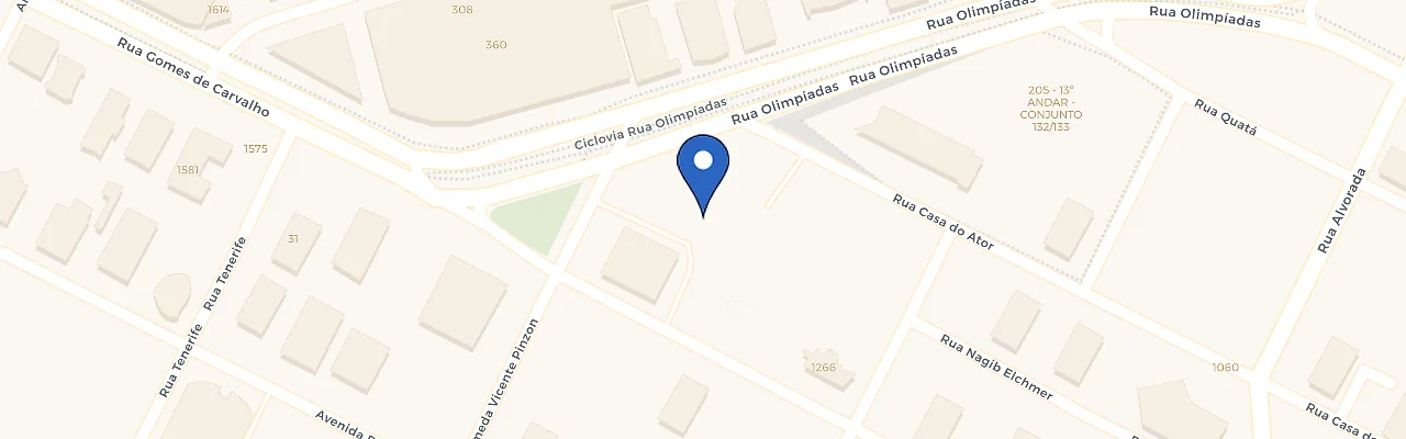 Mapa da estação Hotel Pullman Vila Olímpia