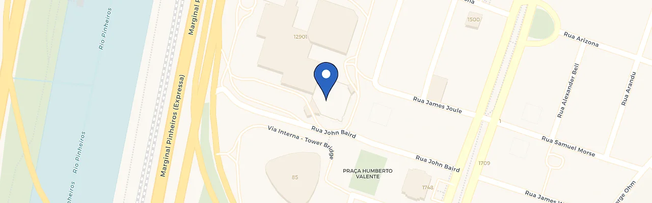 Mapa da estação Porsche - Hilton Morumbi
