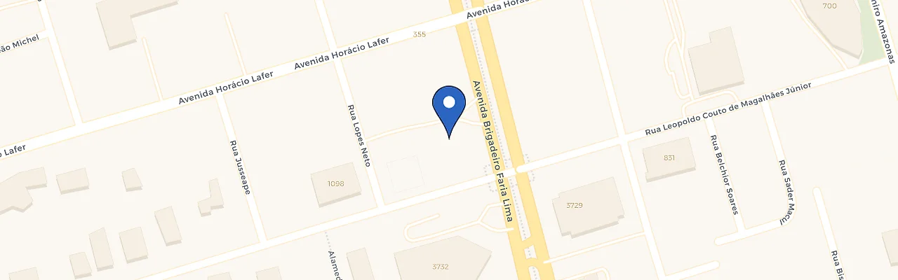 Mapa da estação Faria Lima Square