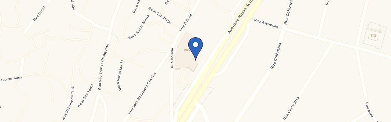 Mapa da estação Verdemar Supermercado