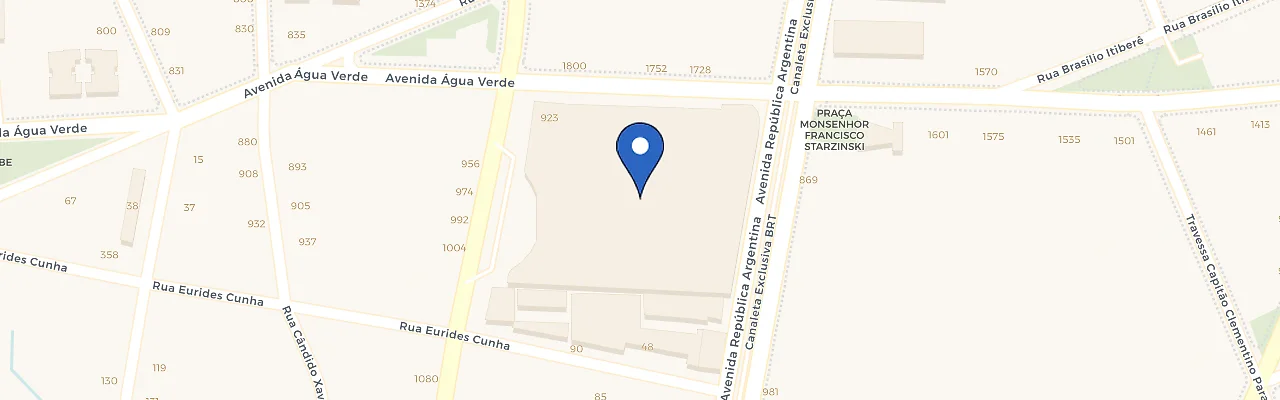Mapa da estação Angeloni Água Verde