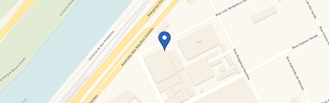 Mapa da estação Concessionária Volvo