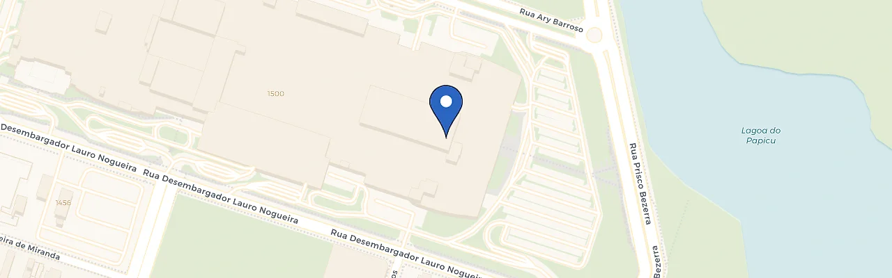 Mapa da estação Porshe Riomar Fortaleza