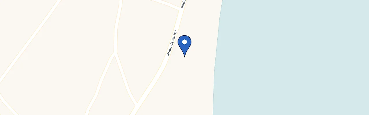 Mapa da estação Casa Tino Japaratinga