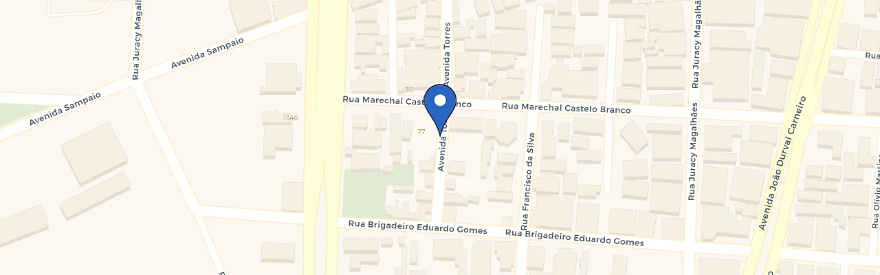Mapa da estação Eletrica RR - Hotel Acalanto