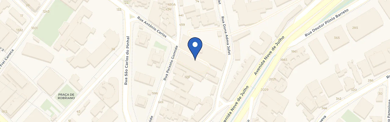 Mapa da estação Zletric - Centro Médico Peixoto Gomide