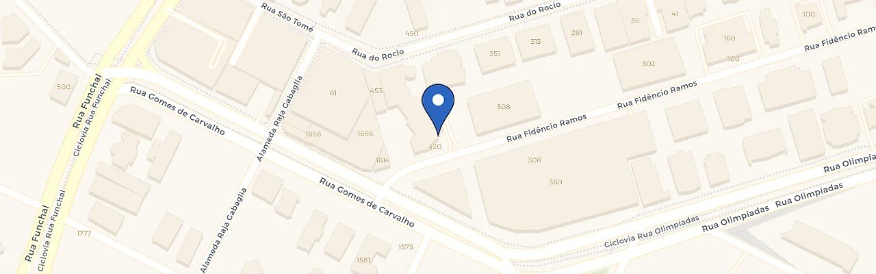 Mapa da estação Hotel Radisson - Vila Olimpia