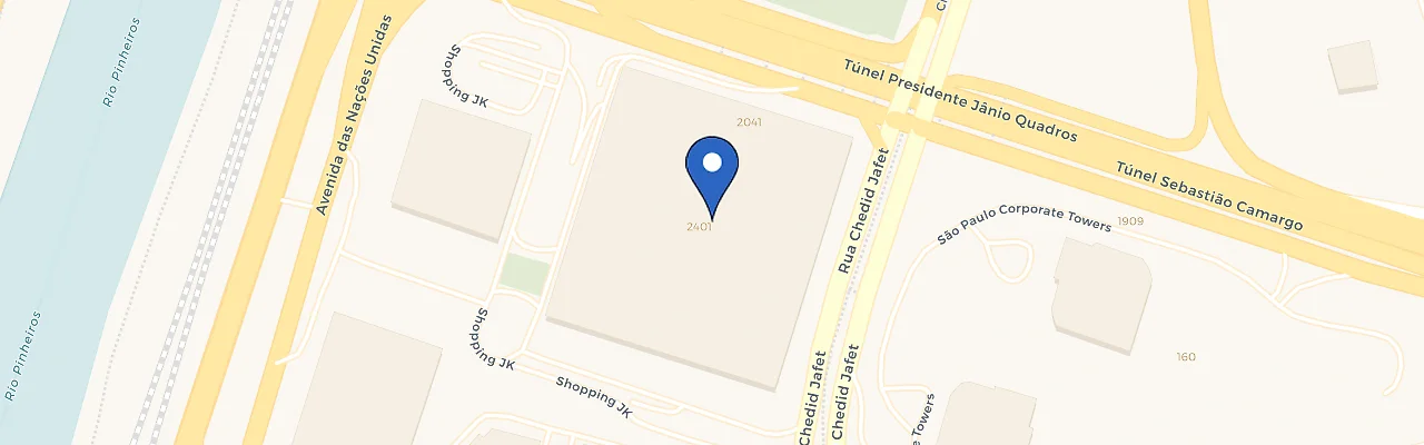Mapa da estação JK Iguatemi
