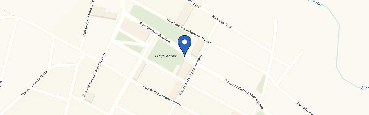 Mapa da estação Praça Prefeitura De Baturité
