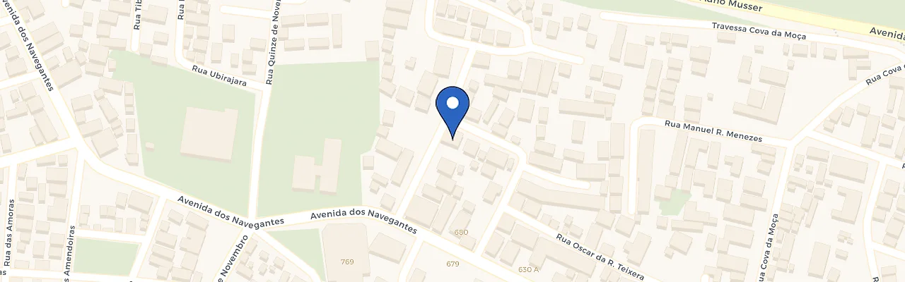 Mapa da estação Azul Administradora