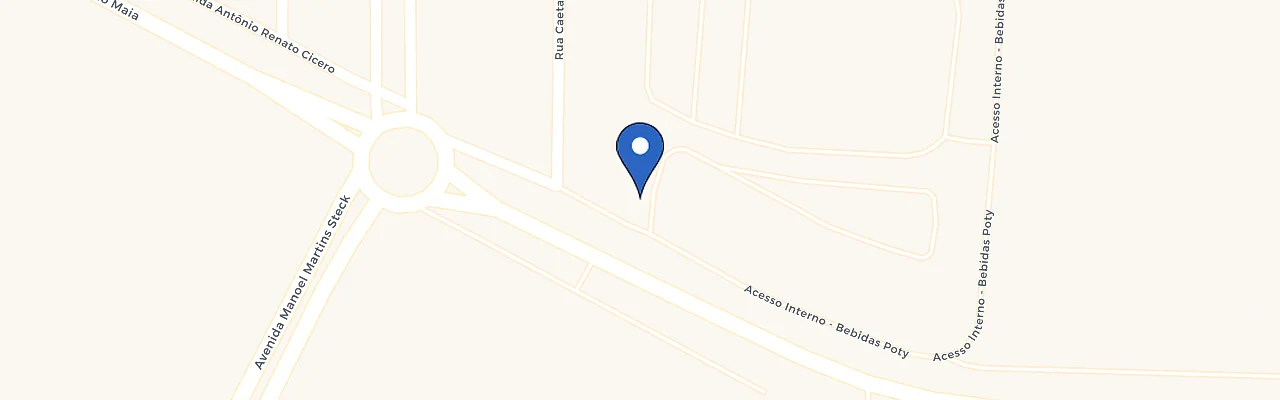 Mapa da estação Bebidas Poty - Portaria
