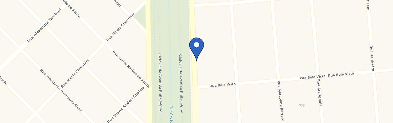 Mapa da estação Automotiva Rio Preto