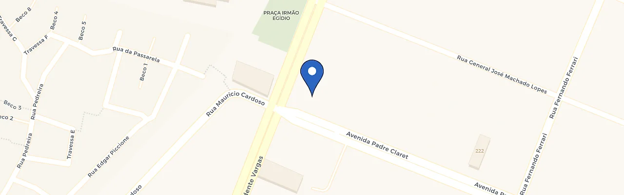 Mapa da estação Docentro - Ipiranga