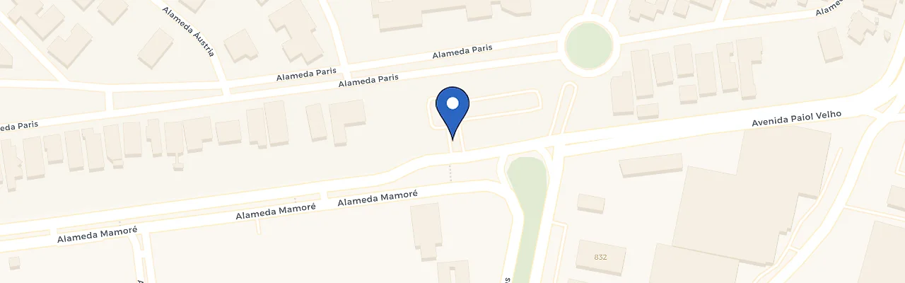 Mapa da estação Alphaville Tênis Clube