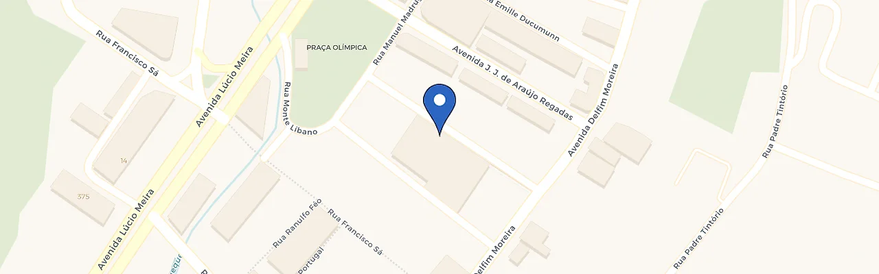 Mapa da estação Shopping Teresopolis
