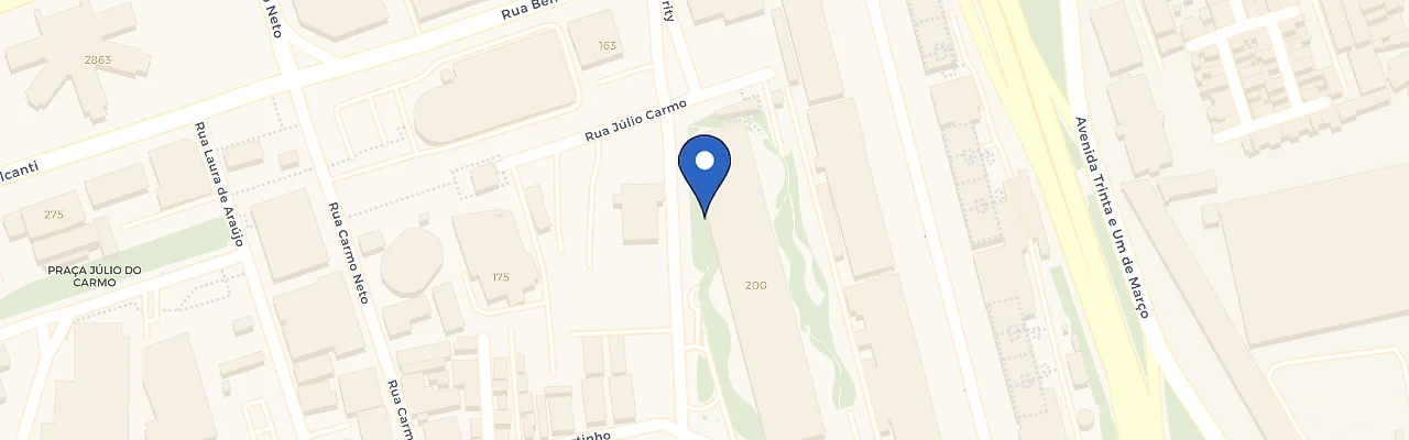 Mapa da estação Edifício Eco Sapucaí