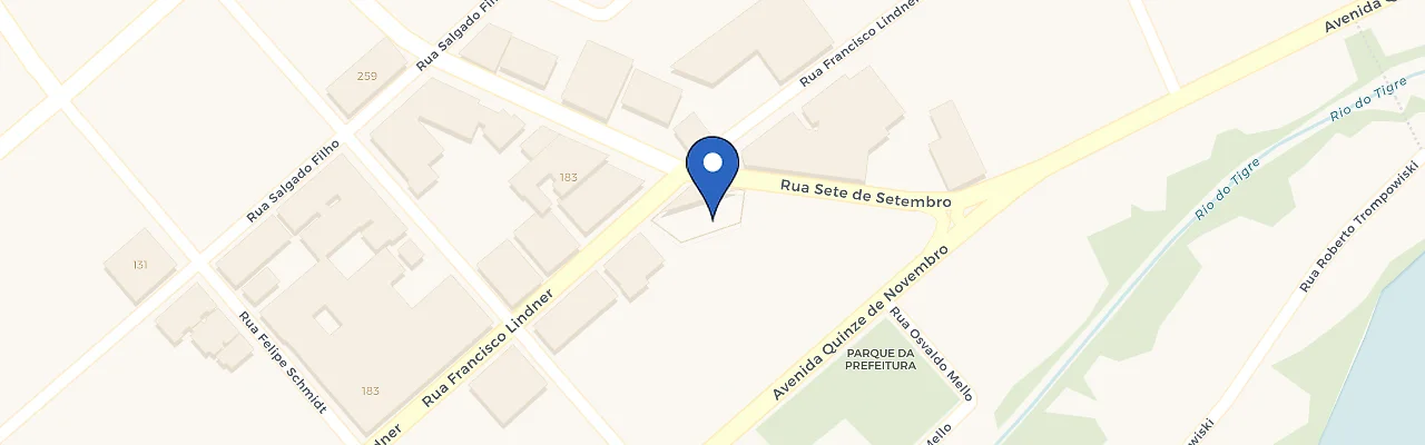Mapa da estação Hotel Jaraguá